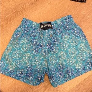 Vilebrequin Men's Turquoise and Blue Floral Shorts